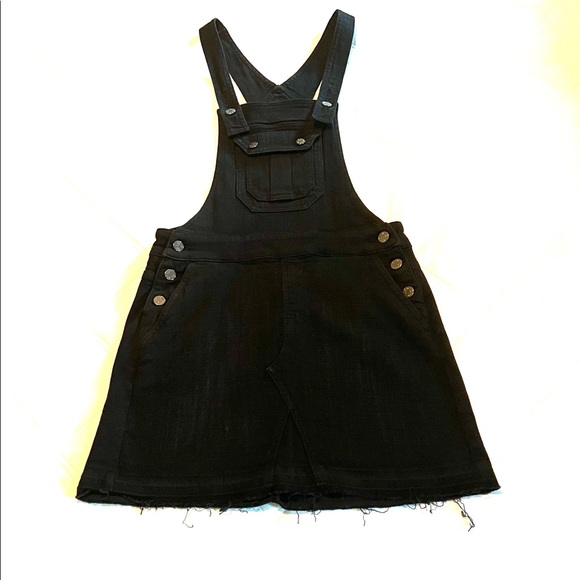 7 for all man kind black denim dress - Picture 1 of 6